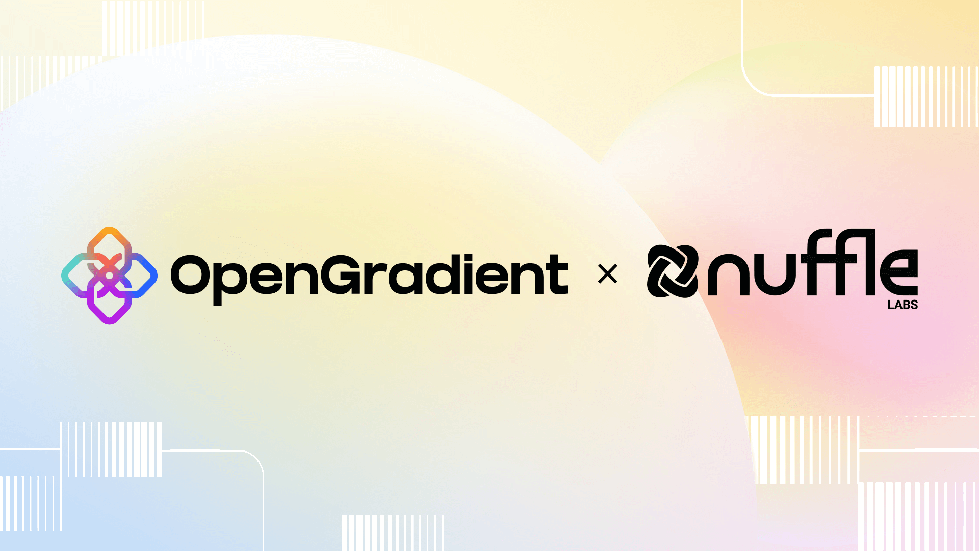 OpenGradient and Nuffle Labs partnership announcement banner